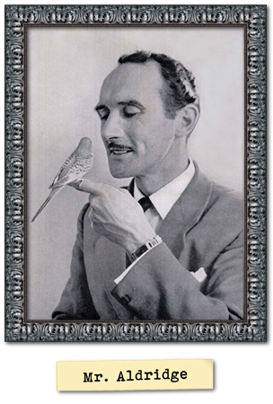 Framed portrait photograph of Mr Aldridge