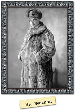 Framed portrait photograph of Mr Heasman